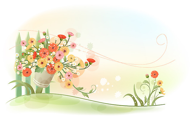 EPS 식물 꽃 백그라운드 꽃백그라운드 일러스트 자연 국화 가을꽃 사람없음 울타리 국내일러스트 담장 생태계 파일형식 벡터 가을_계절