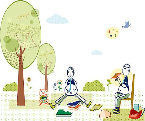 EPS 나무 교육 남자 꽃 가방 일러스트 조류 고등학생 고등학교 사람 두명 책 스쿨라이프 돼지 주입식교육 남자만 십대만 십대남자만 국내일러스트 식물 동물 학생 라이프스타일 잡화 포유류 학교 청소년 파일형식 벡터