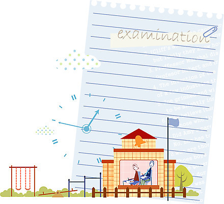 EPS 나무 구름 여자 교육 남자 시계 일러스트 학교 고등학생 수업 고등학교 사람 두명 울타리 스쿨라이프 시험 그네 연습장 철봉 시소 십대만 국내일러스트 자연요소 식물 학생 라이프스타일 청소년 담장 공책 놀이기구 파일형식 벡터