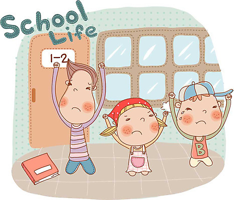 EPS 캐릭터 여자 어린이교육 교육 남자 초등학생 어린이 일러스트 학교 교육캐릭터 실내 사람 라이프 10대 책 세명 스쿨라이프 울음 체벌 벌서기 십대만 국내일러스트 일러캐릭터 학생 라이프스타일 청소년 표정 내부 생활 파일형식 벡터