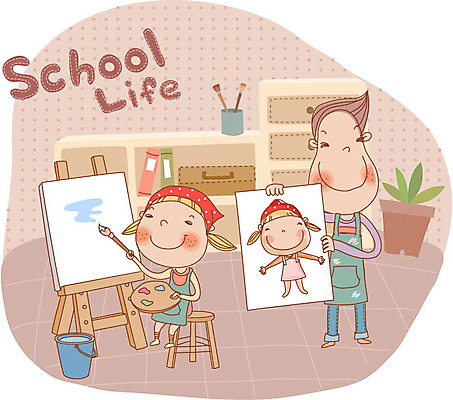 EPS 캐릭터 여자 어린이교육 교육 남자 화분 초등학생 어린이 일러스트 교육캐릭터 실내 미술 사람 두명 라이프 10대 스쿨라이프 미술도구 붓 팔레트 사물함 물통 이젤 그림 서랍장 화실 도화지 화판 실기 십대만 국내일러스트 일러캐릭터 학생 라이프스타일 종이 가구 학교 청소년 문화예술 내부 생활 오브젝트 미술실 파일형식 벡터