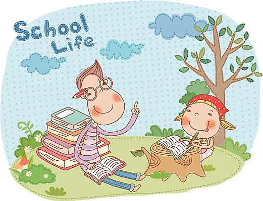 EPS 주간 나무 구름 캐릭터 여자 어린이교육 교육 남자 초등학생 어린이 일러스트 중학생 하늘 고등학생 교육캐릭터 사람 야외 두명 라이프 10대 책 독서 스쿨라이프 십대만 국내일러스트 일러캐릭터 자연요소 식물 학생 라이프스타일 학교 청소년 생활 파일형식 벡터