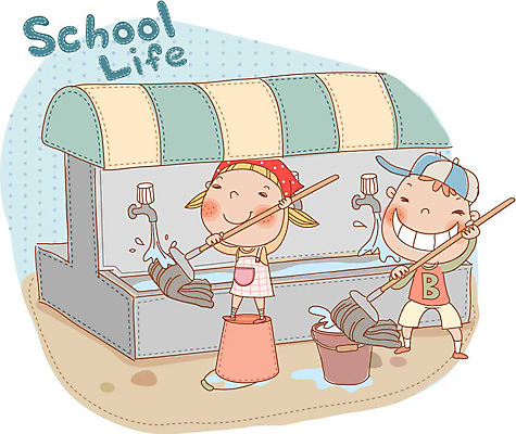 EPS 캐릭터 여자 어린이교육 교육 남자 초등학생 어린이 일러스트 학교 중학생 고등학생 교육캐릭터 사람 야외 두명 라이프 10대 스쿨라이프 청소 양동이 청소시간 대걸레 수돗가 십대만 국내일러스트 일러캐릭터 학생 라이프스타일 청소년 생활 청소도구 파일형식 벡터