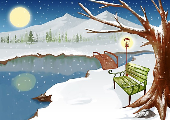 PSD 나무 사계절 계절 공공시설 백그라운드 겨울 가로등 벤치 의자 일러스트 자연 하늘 조명 풍경 사람없음 야외 빛 강 달 눈 개울 고독 야간 가교 겨울배경 국내일러스트 자연요소 식물 건축물 감정 가구 날씨 시설 생태계 파일형식