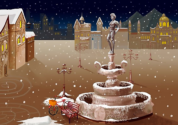 PSD 건축물 사계절 계절 공원 공공시설 유럽 외국문화 백그라운드 겨울 가로등 벤치 일러스트 자연 조명 풍경 사람없음 야외 건물 빛 조각상 마을 자전거 눈 도시 야간 분수 분수_분수대 겨울배경 국내일러스트 자연요소 건축 나라 문화 의자 날씨 조형물 바이크 시설 생태계 분수대 파일형식