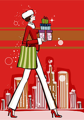 EPS 전신 우먼라이프 라이프스타일 여자 패션 겨울 일러스트 거리 선물 한명 사람 빌딩 20대 성인 야외 건물 쇼핑 도시 외출 여자만 여자한명만 성인여자만 청년만 청년여자만 성인한명만 청년여자한명만 성인여자한명만 성인만 국내일러스트 1 건축물 계절 청년 생활 파일형식 벡터