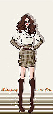 EPS 전신 우먼라이프 라이프스타일 여자 패션 겨울 일러스트 한명 사람 20대 성인 쇼핑 여자만 여자한명만 성인여자만 청년만 청년여자만 성인한명만 청년여자한명만 성인여자한명만 성인만 국내일러스트 1 계절 청년 생활 파일형식 벡터