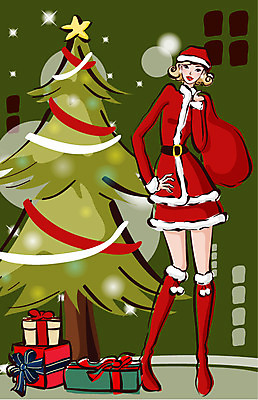 EPS 전신 우먼라이프 라이프스타일 계절 여자 패션 기념일 종교 크리스마스 겨울 일러스트 산타옷 선물 한명 사람 20대 성인 야외 쇼핑 크리스마스트리 여자만 여자한명만 성인여자만 청년만 청년여자만 성인한명만 청년여자한명만 성인여자한명만 성인만 국내일러스트 1 옷 이벤트 청년 생활 파일형식 벡터