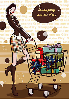 EPS 전신 우먼라이프 라이프스타일 계절 여자 패션 겨울 일러스트 선물 한명 사람 20대 성인 선물상자 쇼핑 쇼핑카 여자만 여자한명만 성인여자만 청년만 청년여자만 성인한명만 청년여자한명만 성인여자한명만 성인만 국내일러스트 1 청년 생활 상자 카트 파일형식 벡터