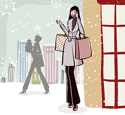 EPS 우먼라이프 라이프스타일 계절 여자 패션 겨울 일러스트 거리 한명 사람 20대 성인 야외 스마트폰 쇼핑 쇼핑백 눈 도시 저녁 통화 여자만 여자한명만 성인여자만 청년만 청년여자만 성인한명만 청년여자한명만 성인여자한명만 성인만 국내일러스트 자연요소 1 가방 모션 날씨 청년 생활 핸드폰 스마트기기 야간 파일형식 벡터