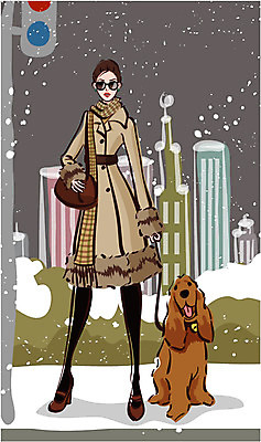 EPS 우먼라이프 라이프스타일 계절 여자 패션 반려견 겨울 일러스트 거리 한명 사람 빌딩 20대 성인 야외 건물 쇼핑 눈 도시 개 신호등 여자만 여자한명만 성인여자만 청년만 청년여자만 성인한명만 청년여자한명만 성인여자한명만 성인만 국내일러스트 자연요소 1 건축물 포유류 날씨 청년 생활 반려동물 파일형식 벡터