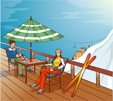 EPS 주간 커플 여자 남자 커피 스포츠 겨울 의자 일러스트 탁자 레저 스키 겨울스포츠 휴식 스키장 고글 사람 취미 야외 두명 라이프 레포츠 카페 리프트 국내일러스트 자연요소 계절 음료 가구 컨셉 관계 생활 상점 파일형식 벡터