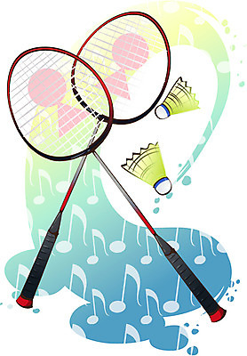 EPS 아이콘 스포츠용품 사람없음 레포츠 배드민턴라켓 셔틀콕 배드민턴 2D아이콘 스포츠 레저 구기 라켓 오브젝트 파일형식 벡터