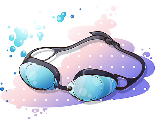 EPS 아이콘 스포츠용품 사람없음 수영 물안경 2D아이콘 스포츠 수상스포츠 오브젝트 수영용품 파일형식 벡터