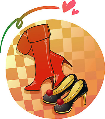 EPS 아이콘 잡화 구두 신발 부츠 사람없음 하이힐 여성화 오브젝트 2D아이콘 파일형식 벡터