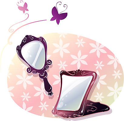 EPS 아이콘 잡화 생활용품 사람없음 거울 오브젝트 손거울 2D아이콘 파일형식 벡터