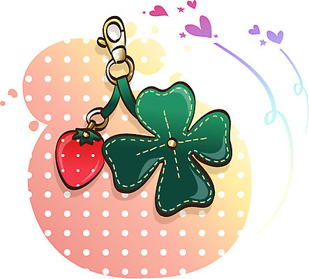 EPS 아이콘 잡화 딸기 사람없음 오브젝트 열쇠꾸러미 2D아이콘 과일 열쇠 파일형식 벡터