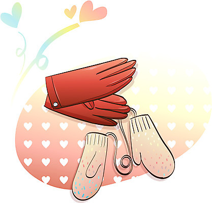 EPS 아이콘 잡화 장갑 사람없음 오브젝트 가죽장갑 손모아장갑 2D아이콘 파일형식 벡터