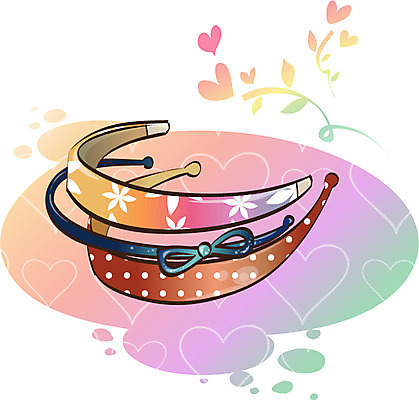 EPS 아이콘 잡화 패션 생활용품 사람없음 머리띠 오브젝트 2D아이콘 장신구 파일형식 벡터