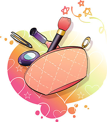 EPS 아이콘 잡화 생활용품 사람없음 화장 뷰티 화장품 오브젝트 파우치 화장품가방 2D아이콘 가방 파일형식 벡터