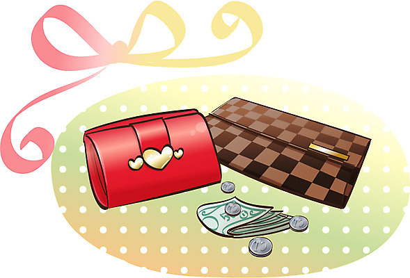 EPS 아이콘 잡화 패션 지폐 돈 사람없음 동전 지갑 오브젝트 2D아이콘 재산 파일형식 벡터