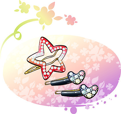 EPS 아이콘 잡화 패션 장신구 사람없음 머리핀 오브젝트 2D아이콘 파일형식 벡터