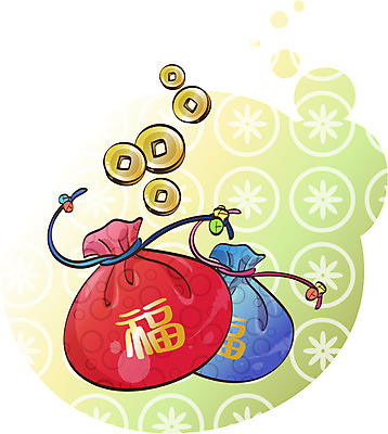 EPS 아이콘 잡화 명절 새해 복주머니 한국 사람없음 설날 동전 향주머니 엽전 2D아이콘 전통 기념일 아시아 돈 전통소품 주머니 파일형식 벡터