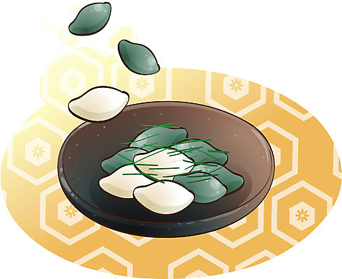 EPS 아이콘 그릇 접시 명절 음식 디저트 떡 한국 사람없음 추석 송편 2D아이콘 전통 식기 기념일 아시아 파일형식 벡터