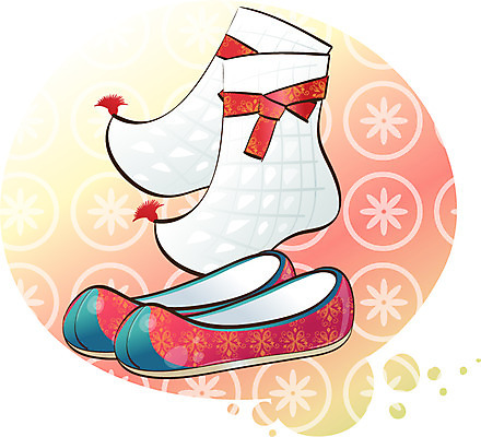 EPS 아이콘 전통 옷 명절 새해 한국 사람없음 설날 꽃신 버선 2D아이콘 기념일 아시아 신발 양말 전통소품 파일형식 벡터