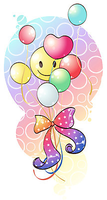 EPS 아이콘 리본 미소 이벤트 사람없음 오브젝트 풍선 2D아이콘 표정 파일형식 벡터