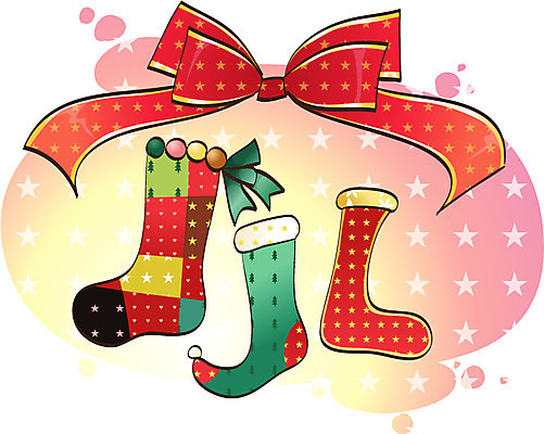 EPS 아이콘 기념일 리본 크리스마스장식 크리스마스 크리스마스용품 양말 이벤트 사람없음 장식 오브젝트 2D아이콘 용품 파일형식 벡터