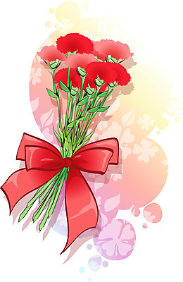 EPS 식물 아이콘 꽃 리본 꽃다발 이벤트 사람없음 어버이날 스승의날 카네이션 2D아이콘 기념일 파일형식 벡터