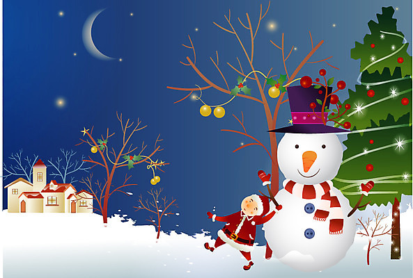 EPS 나무 계절 기념일 남자 별 종교 초등학생 어린이 크리스마스 겨울 일러스트 눈사람 밤하늘 주택 한명 사람 소년 야외 장식 크리스마스트리 달 야간 꼬마산타 남자만 남자한명만 어린이만 소년만 소년한명만 국내일러스트 자연요소 식물 1 학생 하늘 이벤트 건물 파일형식 벡터