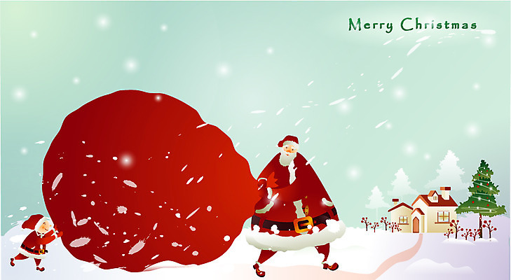 EPS 나무 계절 기념일 남자 종교 어린이 크리스마스 겨울 일러스트 주택 선물 사람 야외 두명 크리스마스트리 산타클로스 눈 주머니 눈보라 꼬마산타 남자만 어린이만 소년만 국내일러스트 자연요소 식물 날씨 눈_날씨 이벤트 건물 파일형식 벡터