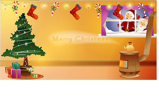 EPS 계절 기념일 남자 종교 어린이 크리스마스 겨울 일러스트 창문 주전자 양말 사탕 선물 사람 야외 두명 장식 선물상자 크리스마스트리 산타클로스 야간 난로 꼬마산타 남자만 어린이만 소년만 국내일러스트 자연요소 주방용품 디저트 이벤트 상자 난방기 파일형식 벡터