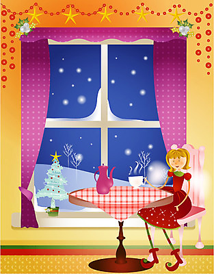 EPS 나무 계절 여자 기념일 별 종교 커피 초등학생 어린이 크리스마스 겨울 의자 일러스트 창문 식탁 탁자 주전자 실내 한명 사람 소녀 장식 크리스마스트리 눈 야간 커피잔 크리스마스요정 여자만 여자한명만 어린이만 소녀만 소녀한명만 국내일러스트 자연요소 식물 1 학생 음료 가구 주방용품 날씨 잔 요정 이벤트 내부 파일형식 벡터