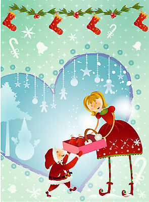 EPS 계절 여자 기념일 남자 종교 어린이 장갑 크리스마스 겨울 일러스트 눈사람 양말 그림자 선물 사람 두명 하트 귀마개 전나무 꼬마산타 양말장식 크리스마스요정 어린이만 국내일러스트 모양 나무 잡화 요정 이벤트 장식 파일형식 벡터