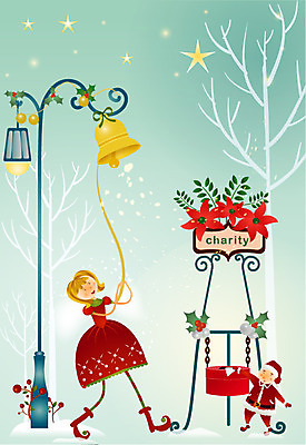 EPS 나무 계절 공공시설 여자 기념일 남자 별 종교 크리스마스 겨울 가로등 일러스트 사람 야외 두명 종 야간 기부 구세군냄비 꼬마산타 크리스마스요정 국내일러스트 자연요소 식물 요정 이벤트 시설 구세군 파일형식 벡터