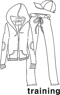 EPS 아이콘 모자 영어 옷 흑백 영어교육 사람없음 단어 운동복 라인아이콘 땀복 2D아이콘 문자 잡화 교육 촬영기법 파일형식 벡터