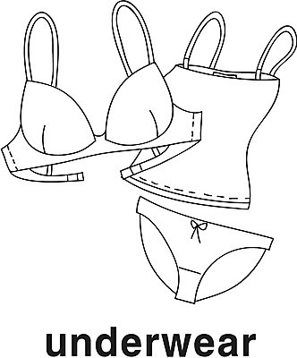 EPS 아이콘 영어 옷 러닝셔츠 영어교육 사람없음 단어 세트 속옷 브래지어 라인아이콘 팬티 슬립 여성속옷 2D아이콘 문자 교육 셔츠 파일형식 벡터