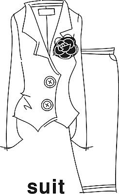 EPS 아이콘 영어 옷 바지 흑백 영어교육 정장 사람없음 단어 치마 재킷 라인아이콘 투피스 2D아이콘 문자 교육 하의 촬영기법 외투 파일형식 벡터