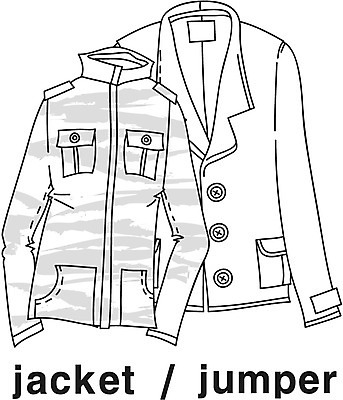 EPS 아이콘 영어 옷 패션 흑백 영어교육 사람없음 단어 점퍼 재킷 코트 남성복 사파리 라인아이콘 2D아이콘 문자 교육 촬영기법 외투 파일형식 벡터