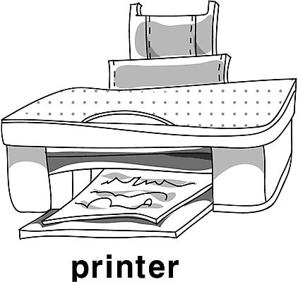EPS 아이콘 영어 흑백 영어교육 사람없음 단어 전자제품 디지털 인쇄기 라인아이콘 전자 출력장치 2D아이콘 문자 교육 촬영기법 장비 파일형식 벡터