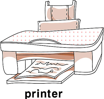 EPS 아이콘 영어 영어교육 사람없음 단어 전자제품 디지털 인쇄기 라인아이콘 전자 출력장치 2D아이콘 문자 교육 장비 파일형식 벡터