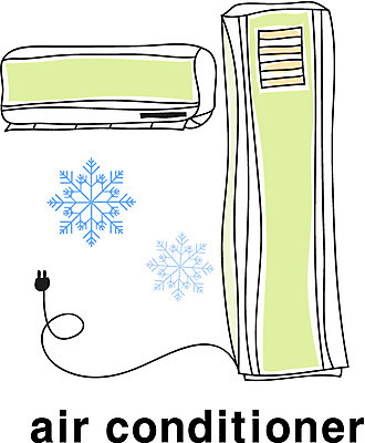 EPS 아이콘 영어 영어교육 사람없음 단어 전자제품 디지털 가전제품 에어컨 라인아이콘 전자 대형가전 2D아이콘 문자 교육 파일형식 벡터