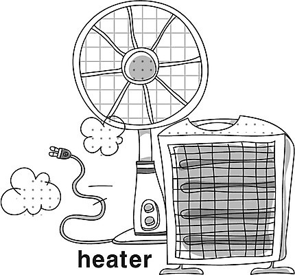EPS 아이콘 영어 흑백 영어교육 사람없음 단어 전자제품 디지털 가전제품 난방기 온풍기 난로 라인아이콘 전자 소형가전제품 2D아이콘 문자 교육 촬영기법 난방용품 파일형식 벡터