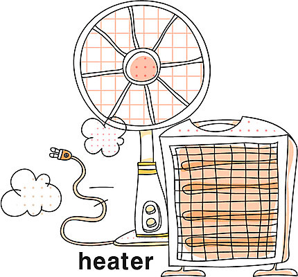 EPS 아이콘 영어 영어교육 사람없음 단어 전자제품 디지털 가전제품 난방기 온풍기 난로 라인아이콘 전자 소형가전제품 2D아이콘 문자 교육 난방용품 파일형식 벡터