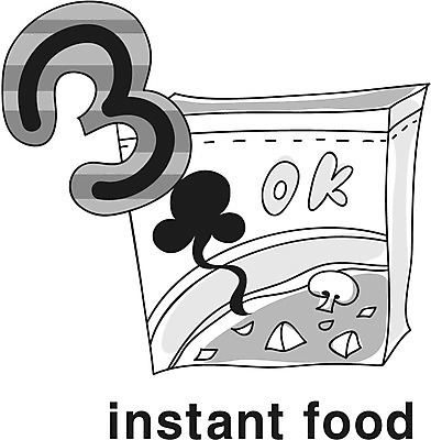 EPS 아이콘 영어 음식 흑백 요리 영어교육 사람없음 단어 가공식품 인스턴트 라인아이콘 즉석식품 2D아이콘 문자 교육 촬영기법 파일형식 벡터