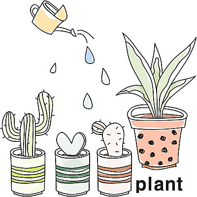 EPS 식물 아이콘 영어 화분 휴식 선인장 영어교육 취미 사람없음 단어 하트 라인아이콘 원예 산세베리아 2D아이콘 모양 문자 교육 컨셉 파일형식 벡터