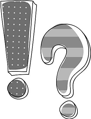 EPS 아이콘 문자 기호 흑백 사람없음 물음표 느낌표 라인아이콘 2D아이콘 촬영기법 파일형식 벡터